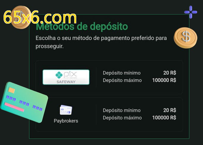 O cassino 65x6.combet oferece uma grande variedade de métodos de pagamento